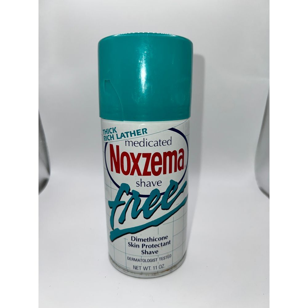 Discontinued Noxzema Medicated Shave‎ Cream FREE 11oz Can Sensitive Skin Vintage